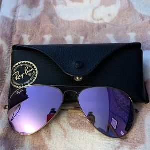 Ray Ban Purple Aviators